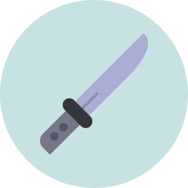 Basit ağ bıçağı simgesi düz vektör 