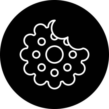 Bisküvi Web simgesi vektör illüstrasyonu