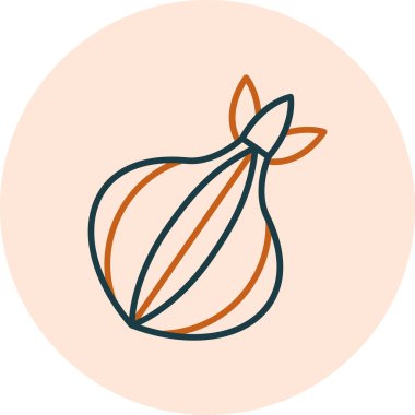 Soğan. Web simgesi basit illüstrasyon 