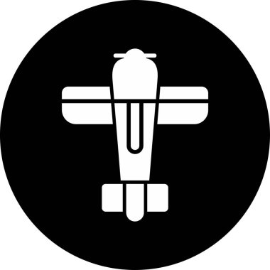 Uçak. Web simgesi basit illüstrasyon