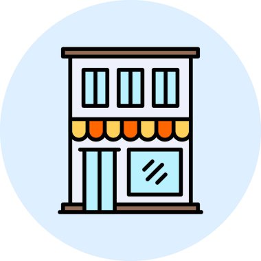 Restoran dairesi simgesi, vektör çizimi 