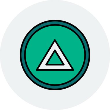 - Delta. Web simgesi basit illüstrasyon