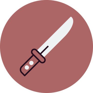 Basit ağ bıçağı simgesi düz vektör 