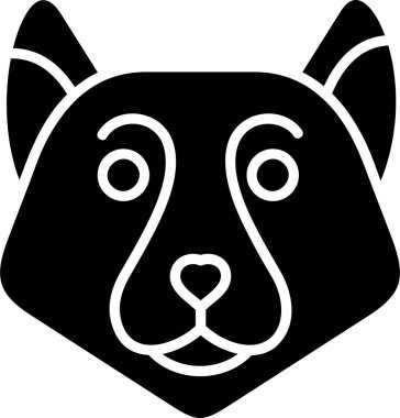 Malamute köpek simgesi, illüstrasyon