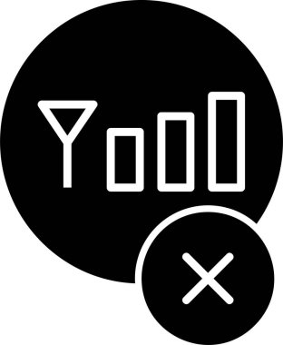 Sinyal ağ ikonu vektör illüstrasyonu