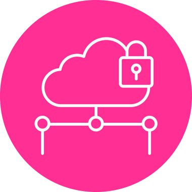 bulut veri depolama simgesi illüstrasyonu 