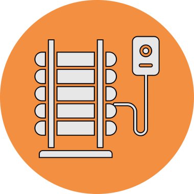 Decubitus Yatağı web simgesi, basit vektör illüstrasyonu