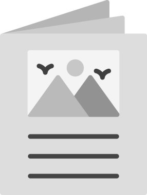 Broşür web simgesi. vektör illüstrasyonu