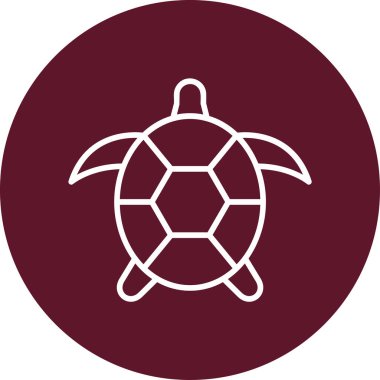 Kaplumbağa. Web simgesi basit illüstrasyon