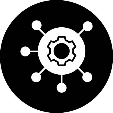 Omni kanalı. Web simgesi basit illüstrasyon