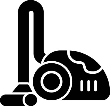 elektrikli süpürge modern simgesi, vektör illüstrasyonu 