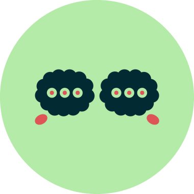 Düşünceler web simgesi vektör çizimi