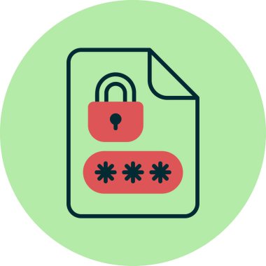 Bir belge simgesinin temiz ve basit vektör illüstrasyonu.