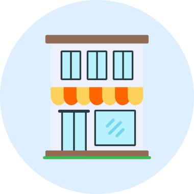 Restoran dairesi simgesi, vektör çizimi 