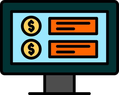 Fiyat web simgesi vektör illüstrasyonu