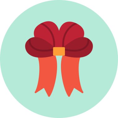 Kurdele yayı. Web simgesi basit illüstrasyon