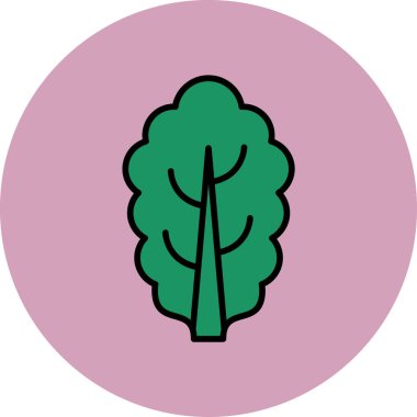 Ağaç. Web simgesi basit illüstrasyon 