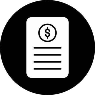 Bill simgesi, vektör illüstrasyonu basit tasarım