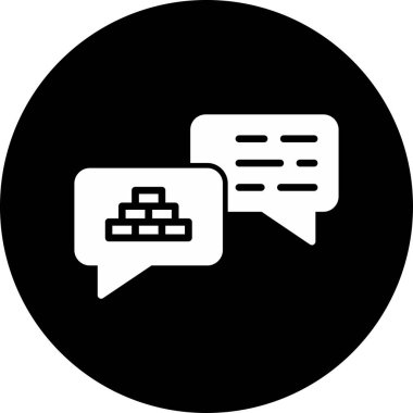 mobile chat. web icon simple design 