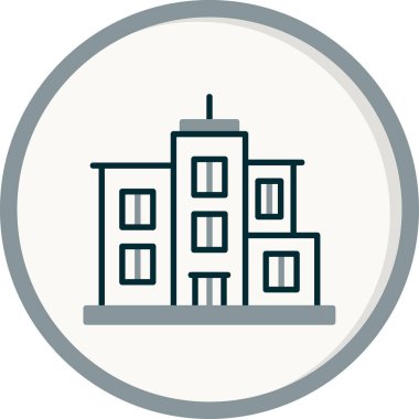 Şehre. Web simgesi basit illüstrasyon