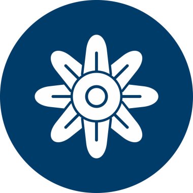 Lily çiçek vektör illüstrasyon simgesi