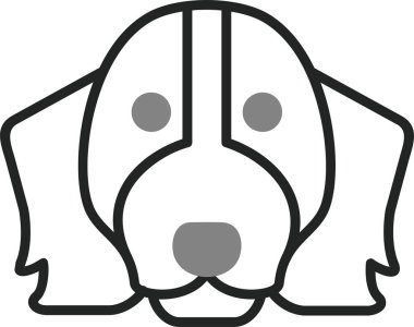 Springer Spaniel ikon vektör çizimi 