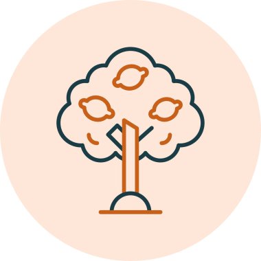 Bergamot web simgesi vektör illüstrasyonu