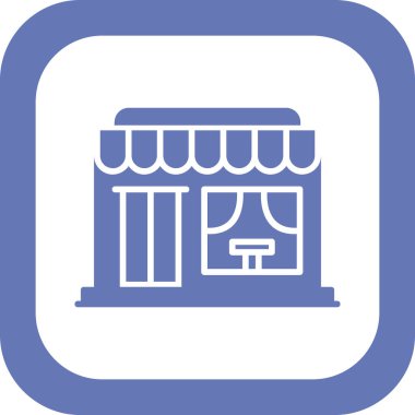 Bistro. Basit bir çizim. Ağ simgesi, logo