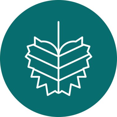 Fil Kulağı ağ ikonu vektör illüstrasyonu