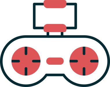 Dijital platformlarda kullanmak için bir oyun denetleyicisinin grafiksel temsili.