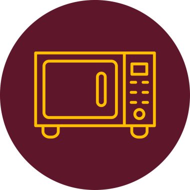 Fırın. Web simgesi basit illüstrasyon 