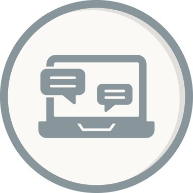 Röportaj web simgesi vektör çizimi