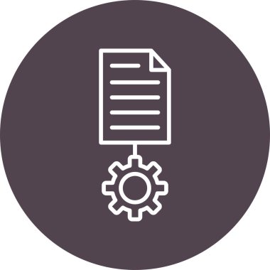 Basit Metin simgesi, vektör illüstrasyonu