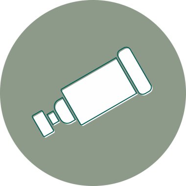 teleskop simgesi vektör illüstrasyonu