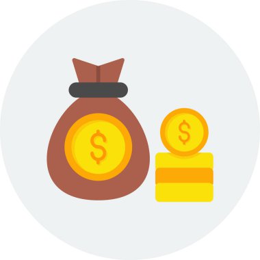 Para için. Web simgesi basit illüstrasyon  