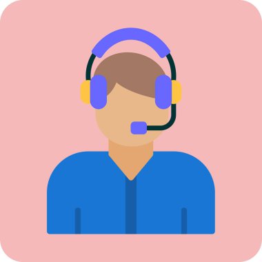 Çağrı merkezi. Basit simge vektörü