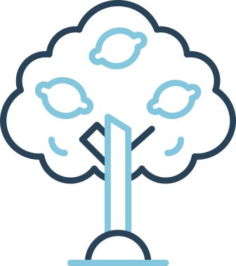 Bergamot web simgesi vektör illüstrasyonu