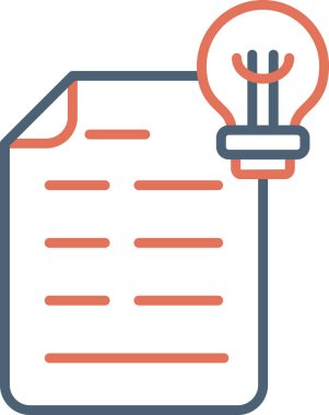 Patent belgesi. Web simgesi basit illüstrasyon