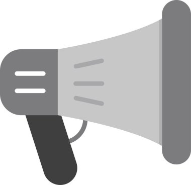 Megafon. Web simgesi basit illüstrasyon 