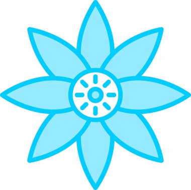 Tutku çiçeği ikonu vektör illüstrasyonu 