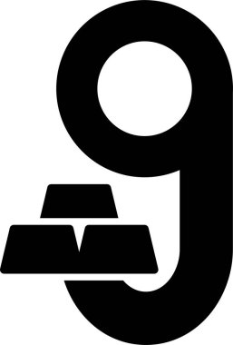 Küçük G harfi vektör illüstrasyonu 