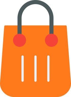 Alışveriş poşeti ikon vektör illüstrasyonu