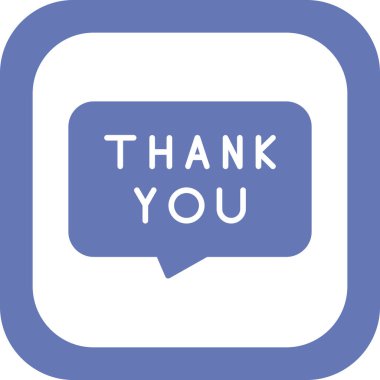 soyut düz teşekkürler kabarcık vektör çizimi 