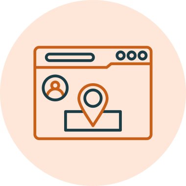 Konum haritası işaretleyici. vektör simgesi