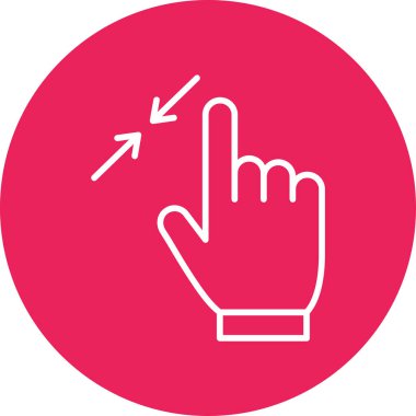 Yakınlaştır. Web simgesi basit illüstrasyon