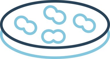 Streptococcus simgesi, vektör illüstrasyonu basit tasarım