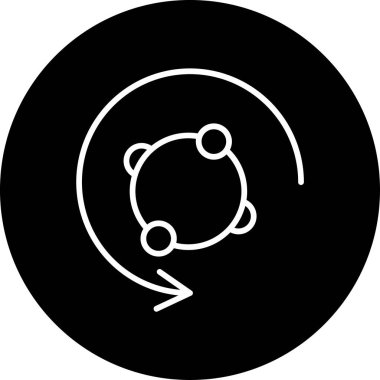 Metabolizma ağ ikonu vektör çizimi