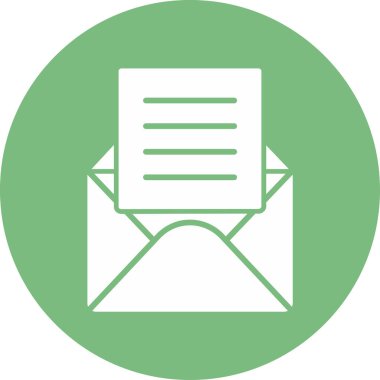 E-posta. Web simgesi basit illüstrasyon 