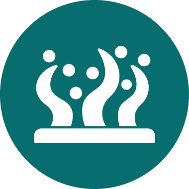 yosun simgesi vektör illüstrasyonu 