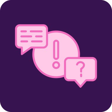 QA simgesi, vektör illüstrasyonu 